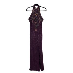 Beaded Halter Dress